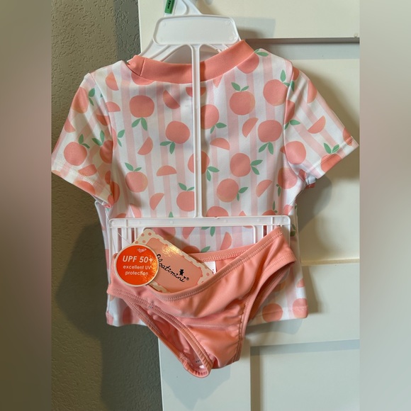 Floatimini Little Girl Peach Swimsuit - BRAND NEW - 18M - Picture 3 of 6